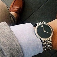 $219 (原价$795) Movado Veturi 系列简约风格休时装男表