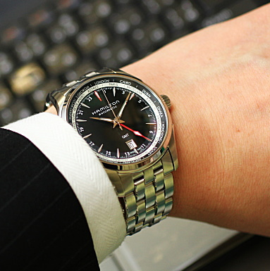 汉米尔顿（Hamilton） Jazzmaster 爵士大师 GMT H32695131 男士机械表 ￥3350