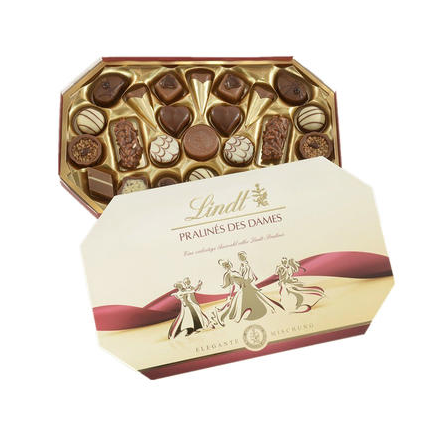 Lindt 瑞士莲杏仁核桃夹心巧克力礼盒 250g 9.95欧元约77.61元 买手党-买手聚集的地方