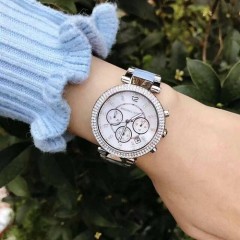 【情人节百元礼物推荐】Michael Kors 迈克高仕 Parker 系列 MK6138 施华洛世奇水晶手表