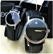 折合1113元 Movado 摩凡陀 Museum系列 2100004/2100002 情侣对表