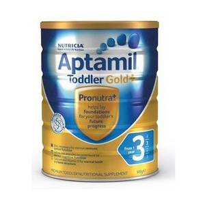 Aptamil 爱他美 金装加强型婴幼儿配方奶粉 3段 900g AU$29.99，凑单直邮约152元