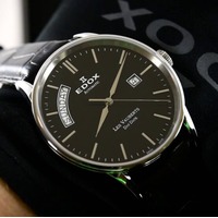 $279 (原价$1300) Edox Les Vauberts 系列机械正装男表