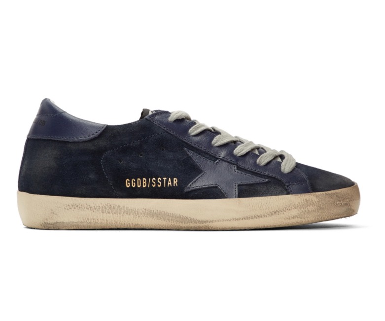 折合2072元 Golden Goose Superstar Sneakers 女款深蓝色时尚小脏鞋