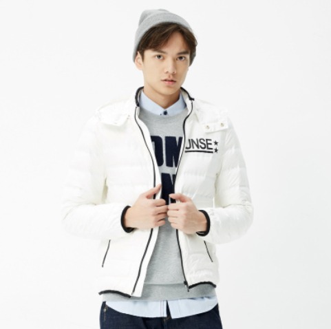 ￥59.9 METERSBONWE 美特斯邦威 男子连帽羽绒服