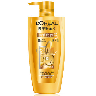 LOREAL欧莱雅 精油润养洗发露500ml 折22.5元（45,2件5折）