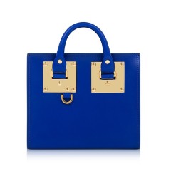 Sophie Hulme Klein 小号盒子皮制手提包 电光蓝
