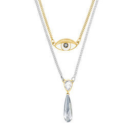 SWAROVSKI 施华洛世奇 Gipsy 恶魔之眼 5270083 水滴层次项链 $53（约￥400）