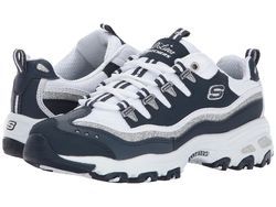 折合230.93元 Skechers 斯凯奇 D'Lites 女士运动休闲潮鞋 蓝白色