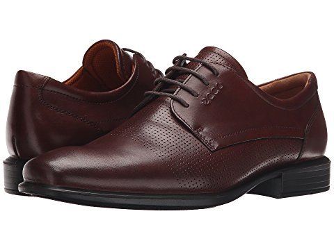 近期好价！ECCO Cairo Perforation男士皮鞋 $65.12（到手约￥575）