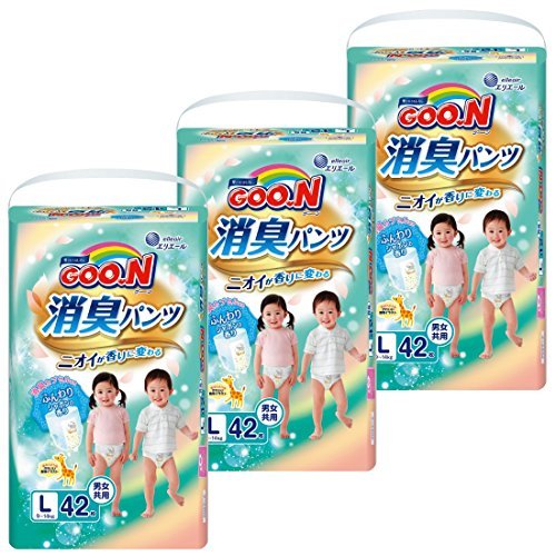 GOO.N大王 消臭 婴幼儿拉拉裤 男女宝L码（42枚*3） 8折后特价3044日元，约￥175 3805日元（约220.31元）