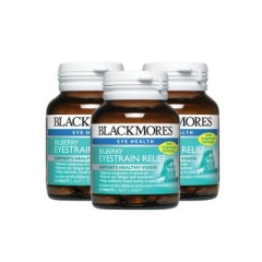 【最高立减15澳】Blackmores 澳佳宝 蓝莓(越橘)素护眼精华 30粒*3
