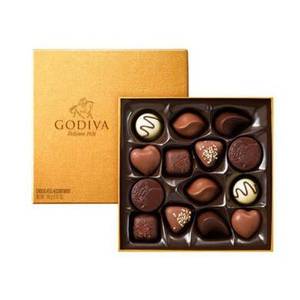 Godiva 歌帝梵金装多口味夹心巧克力礼盒 14颗 165g €19.99，凑单直邮约156元