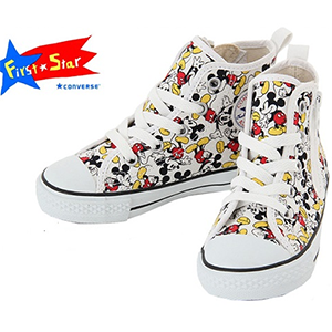 Converse ＆ Mickey Mouse 匡威＆米老鼠合作款 儿童鞋 4530日元，约261元，可直邮