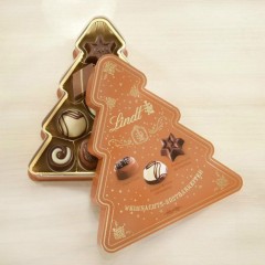 【立减10欧】Lindt & Sprüngli 瑞士莲 夹心巧克力圣诞树造型礼盒 100g