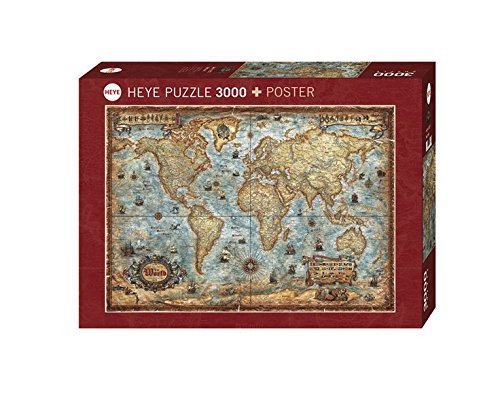 Heye 德国进口成人拼图3000片 古世界地图 29275 194.82元