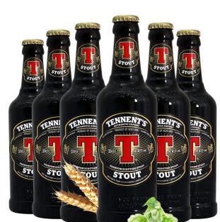 英国进口！Tennent 替牌 黑啤酒 330ml*6瓶 49.5元（99元，2件5折）