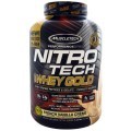 折合290.5元 Muscletech,肌肉科技NitroTech高性能正氮系列百分百黄金乳清，法式香草奶油味，5.53lbs.(2.51kg)