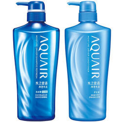 ￥88.6 资生堂水之密语（AQUAIR）净澄水活控油洗护套装（洗发露600ml+护发素600ml)(洗发水清爽发丝）-1号店