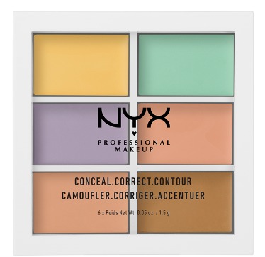 折合85.05元 NYX Professional Makeup 6色修容遮瑕盘