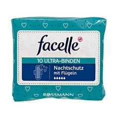 【立减5欧 免邮中国】Facelle 菲思乐 夜用无香棉柔卫生巾 5滴水 320mm*10片