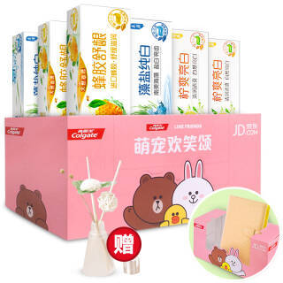 高露洁（Colgate） 珍萃自然 Line friends特别版 牙膏套装 120g×6 39.9元