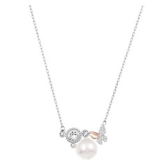 神价 速抢！Swarovski 施华洛世奇 cute 蝴蝶珍珠项链