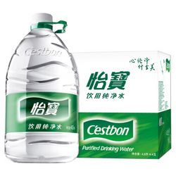 C'estbon 怡宝 纯净水 4.5L*4 整箱装 86.7元包邮，满3件赠迷饮水机