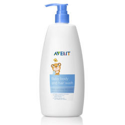 飞利浦新安怡 英国品牌 AVENT 婴儿二合一洗发沐浴露400ml SCF513/41 *2件 65元（合32.5元/件）