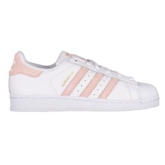 快来凑单买呀！ Adidas Originals 三叶草“superstar” 大童款运动鞋 粉色金标