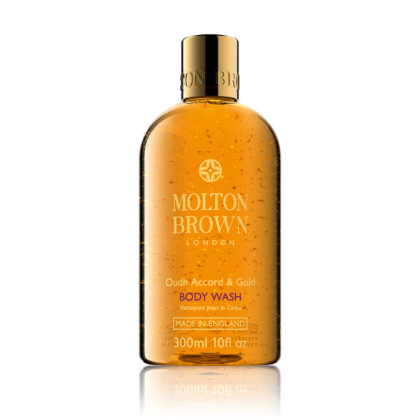 Molton Brown 沉香黄金箔沐浴露 300ml ￡17.16，约153元，可直邮