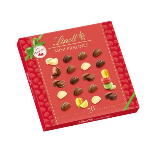 Lindt 瑞士莲 马卡龙造型巧克力礼盒 90g 特价€6.65（约55元），满78欧减5欧
