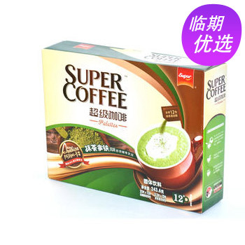 Super超级 抹茶拿铁速溶咖啡盒装243.6g/盒*2盒