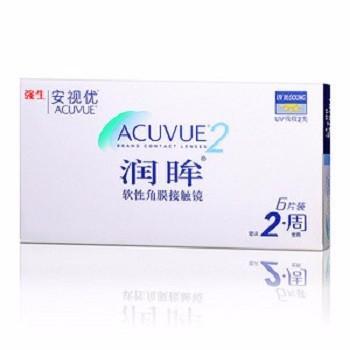 强生 润眸两周抛隐形眼镜6片装