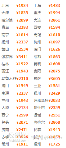  多酒店可选 全国多地-香港3天2晚