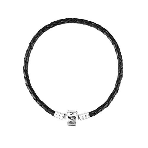 潘多拉（Pandora） 丹麦品牌 手链黑色单圈牛皮革手链 590705CBK 349元