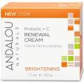 折合126.91元 AndalouNaturals,紧致霜，益生菌+C，亮白，1.7液量盎司（50毫升）