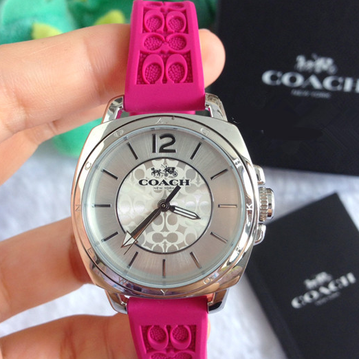 Coach 蔻驰 Boyfriend系列 时尚果冻胶带女表 新低$62，到手￥460