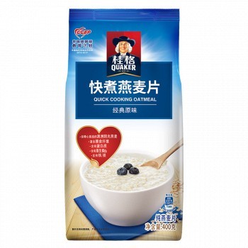 苏宁易购 桂格 早餐谷物膳食纤维燕麦片400g袋装4.8元（用券后）