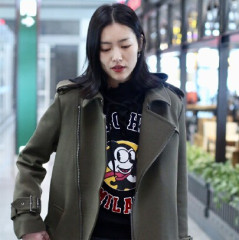 刘雯同款 MOSCHINO Mickey女款黑色卫衣