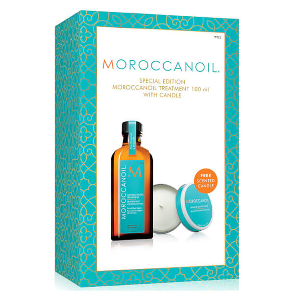 2套7.5折！Moroccanoil 护发精华油100ml+香薰蜡烛 ￡24.64，约217元，可直邮