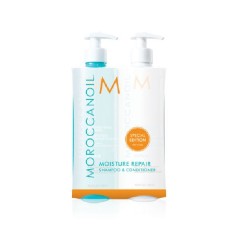 【新低价】Moroccanoil 摩洛哥油 无硅保湿修复洗护套装 500ml×2