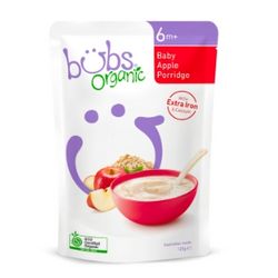 bubs 婴幼儿宝宝辅食营养苹果燕麦粥 125g AU$4.95（约￥25）