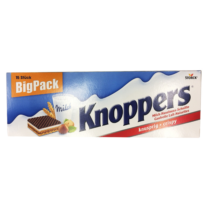 knoppers 榛子巧克力威化饼干 25g*15包 *3件 96.68元 德国原装进口