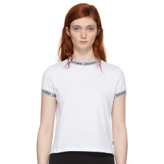 Opening Ceremony White Banded Neck T-Shirt 白色T恤衫