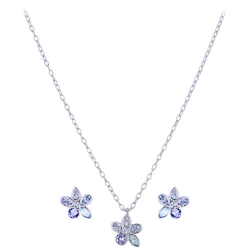 折合231元 SWAROVSKI 施华洛世奇 1179743 夜来香耳钉项链套装