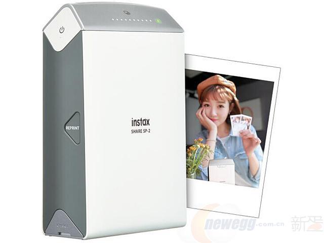 ￥929 FUJIFILM富士instaxSHARESP-2一次成像照片打印机太空银