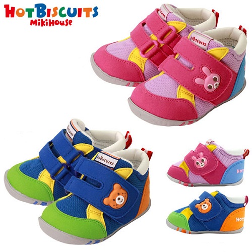 MIKIHOUSE HOTBISCUITS 一段学步鞋 3996日元（约236元），支付宝日9.5折+立减1500日元！