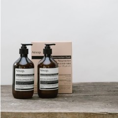 【白色情人节送礼好选择】一套直邮！Aesop 伊索 赋活芳香洗手液 护手霜套装 500ml×2瓶