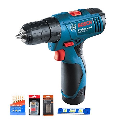 博世（BOSCH） TSR 1080-2-Li-1B 锂电钻 电动螺丝刀 tsr1080套餐组合 339元